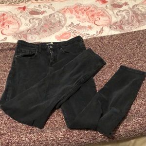 Black distressed topshop Jamie jeans